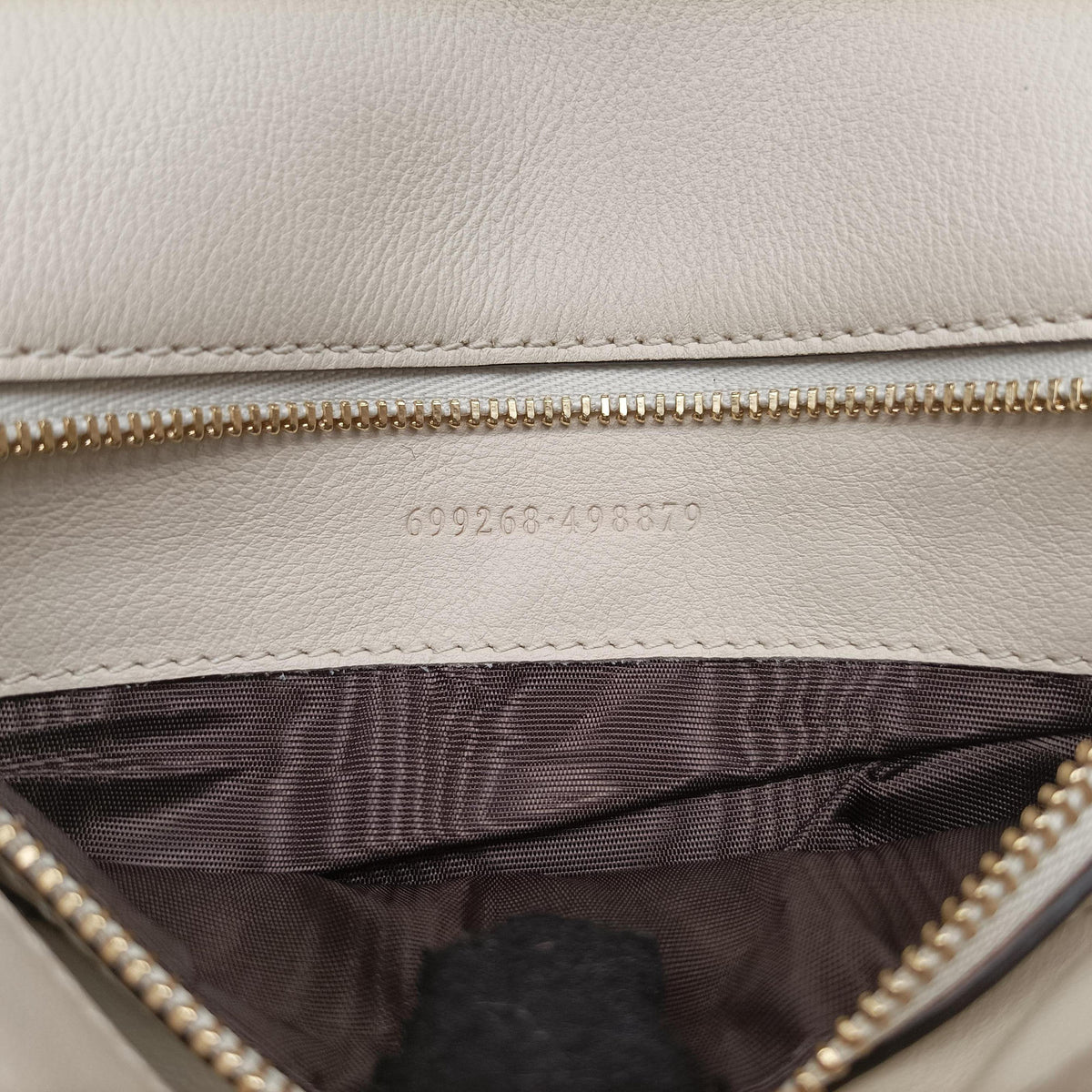 Pre-owned Gucci Blondie Chain White Leather 699268 shoulderbag | stylenewstar