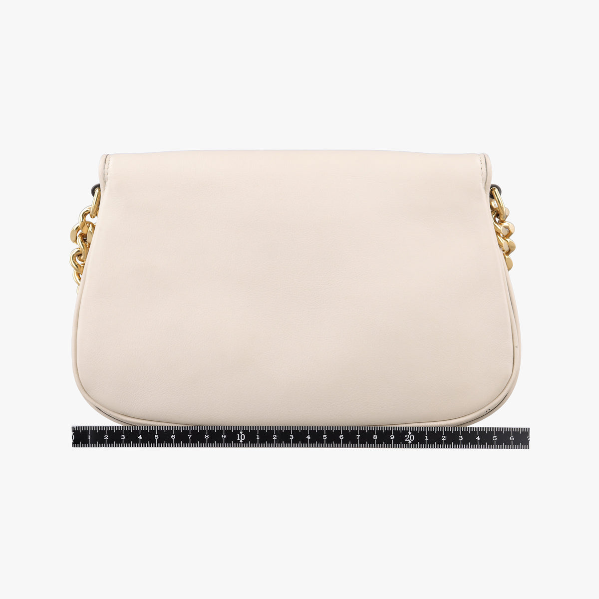 Pre-owned Gucci Blondie Chain White Leather 699268 shoulderbag | stylenewstar