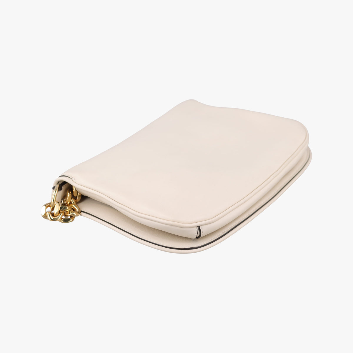 Pre-owned Gucci Blondie Chain White Leather 699268 shoulderbag | stylenewstar