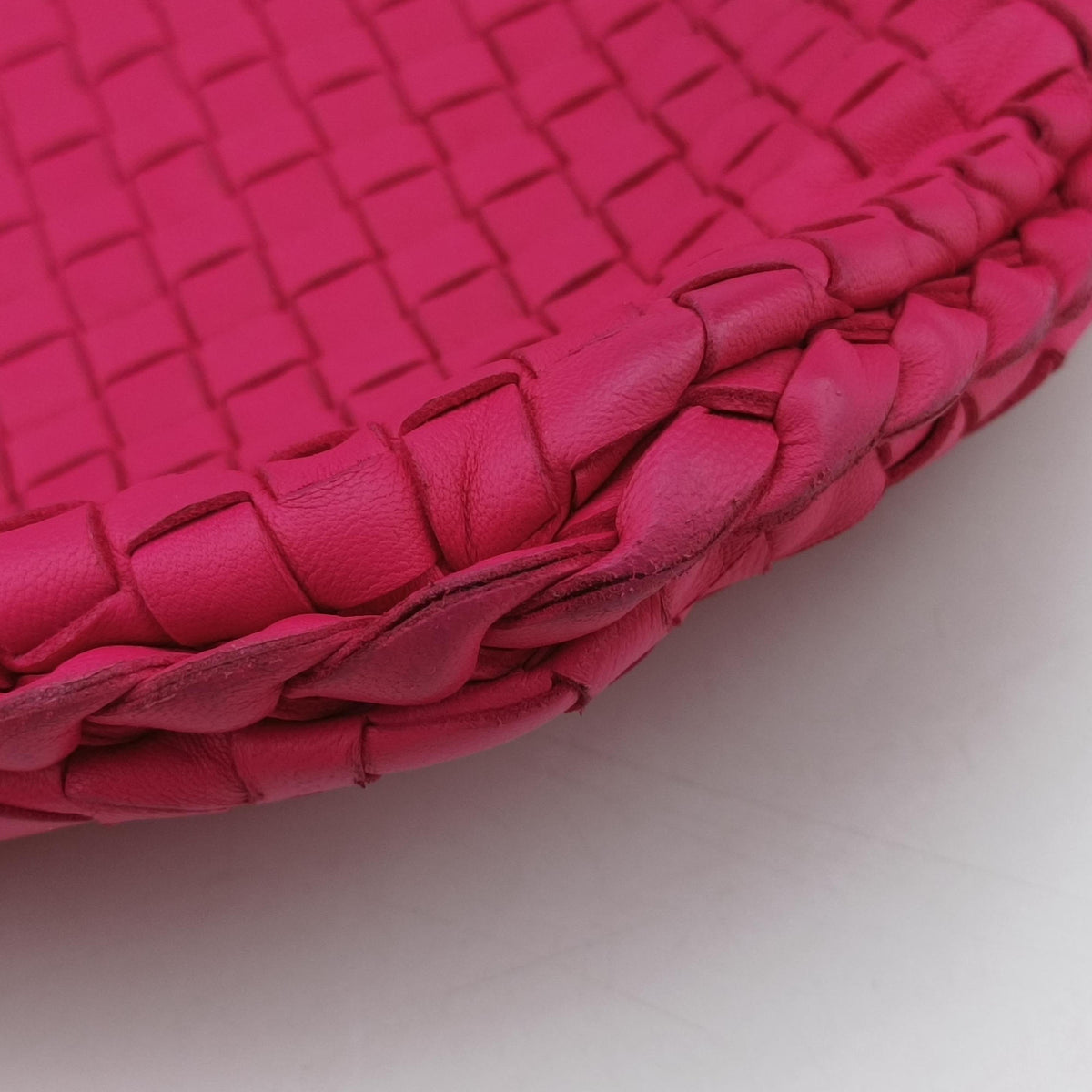 Pre-owned Bottega Veneta Intrecciato Rose lambskin  shoulderbag | stylenewstar