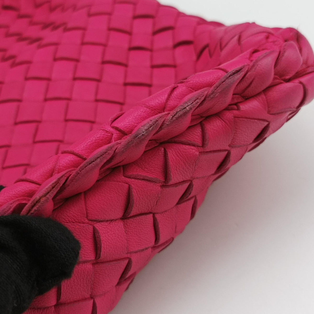Pre-owned Bottega Veneta Intrecciato Rose lambskin  shoulderbag | stylenewstar