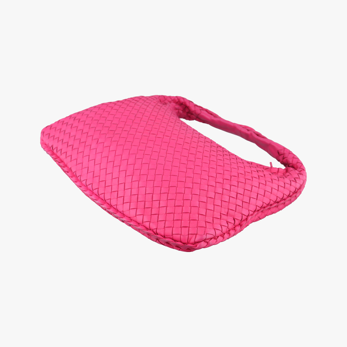 Pre-owned Bottega Veneta Intrecciato Rose lambskin  shoulderbag | stylenewstar