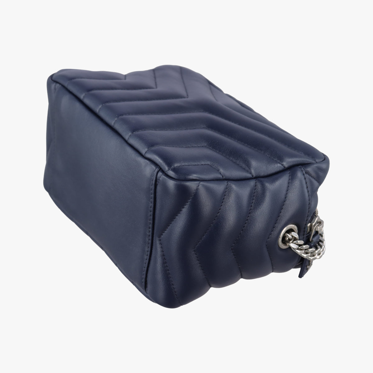 Secondhand Yves Saint Laurent LOULOU Navy Leather 454317 shoulderbag | stylenewstar