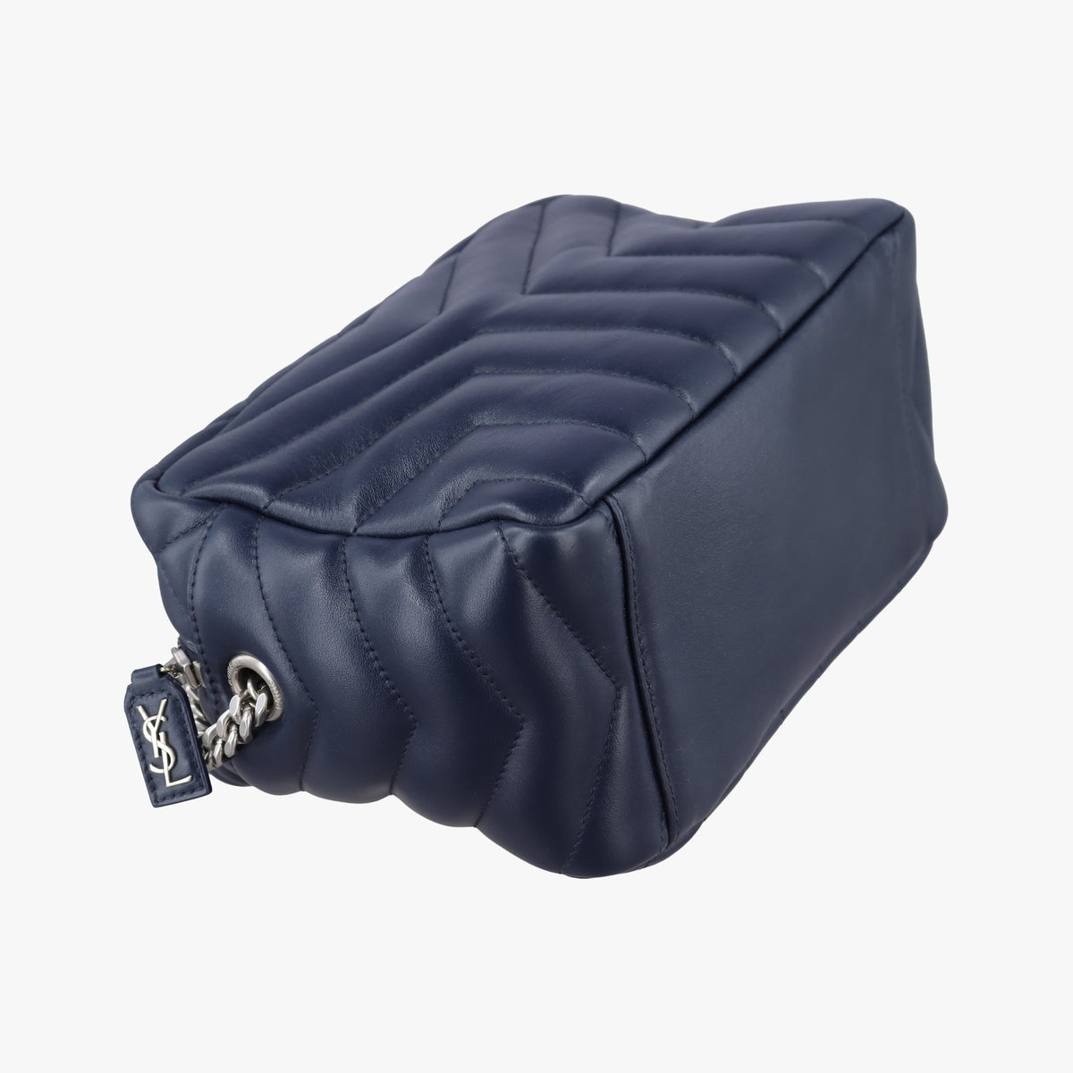 Secondhand Yves Saint Laurent LOULOU Navy Leather 454317 shoulderbag | stylenewstar