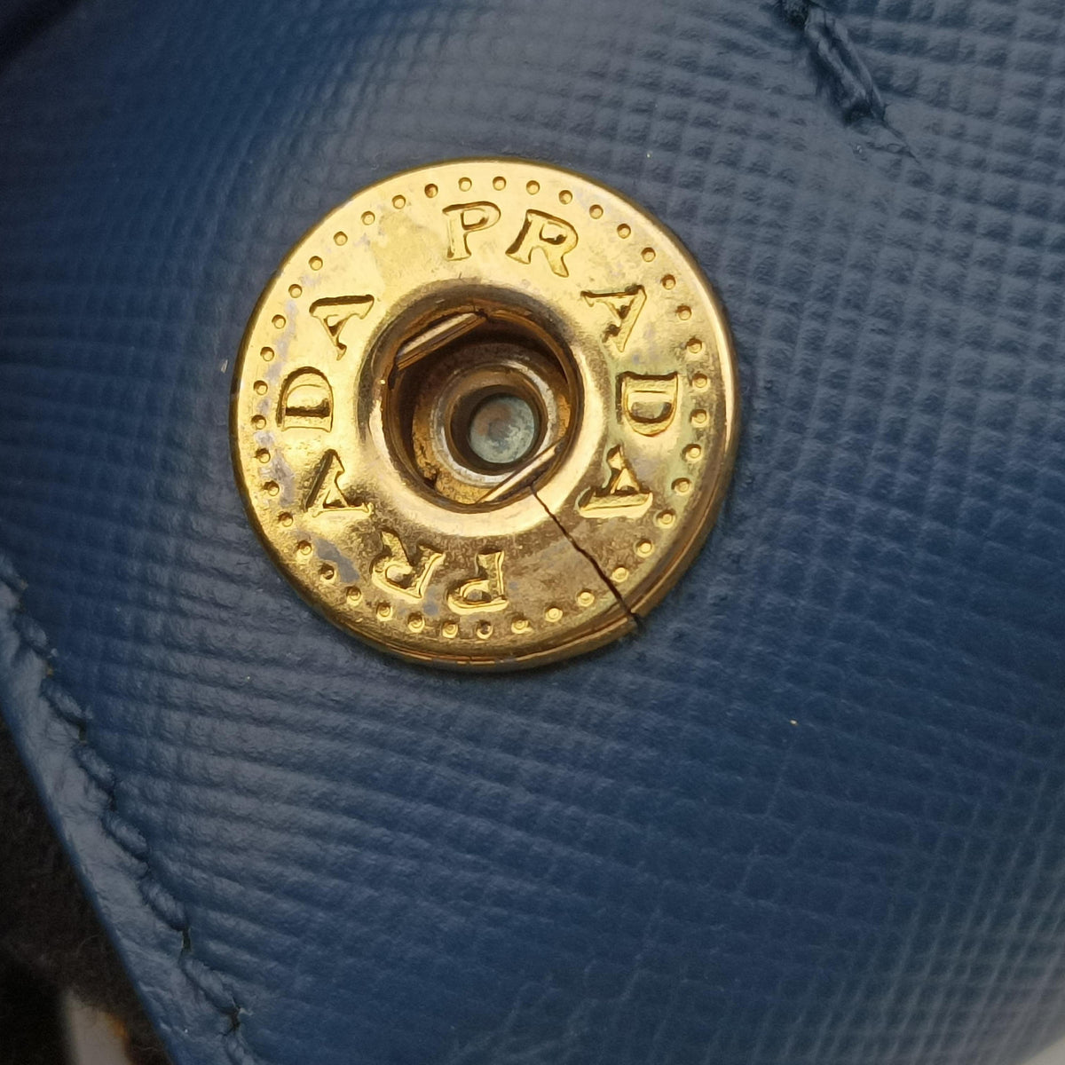 Secondhand Prada Galleria Navy SAFFIANO Leather BN2274 handbag | stylenewstar