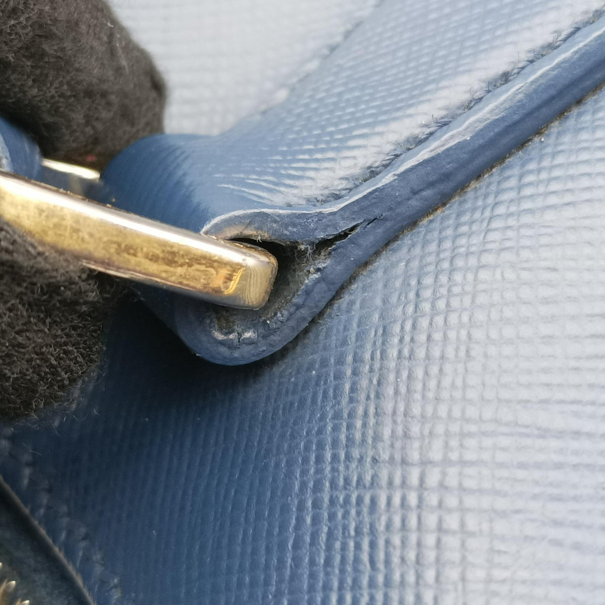 Secondhand Prada Galleria Navy SAFFIANO Leather BN2274 handbag | stylenewstar