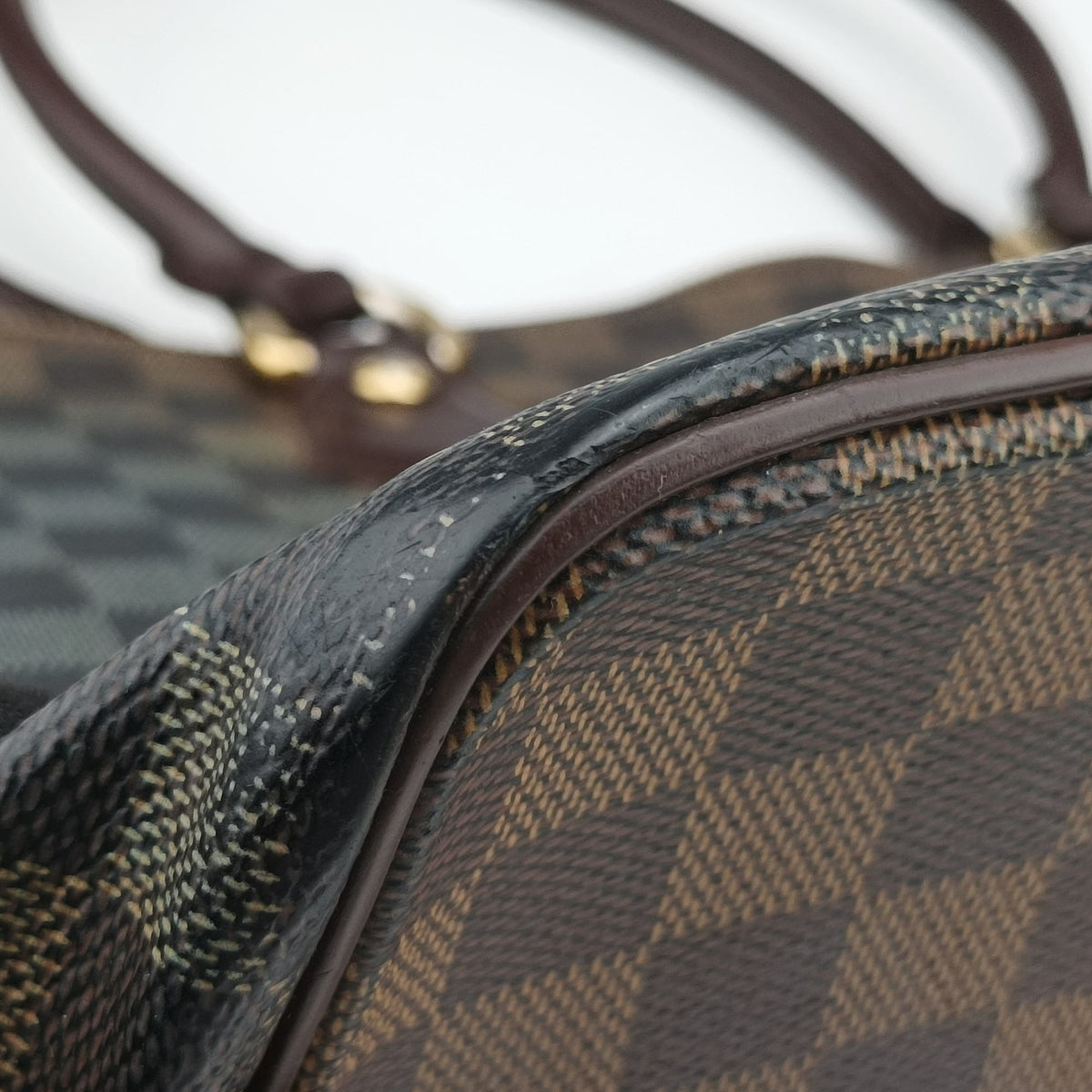 Secondhand Louis Vuitton Saleya MM Ebene Damier canvas N51182 handbag | stylenewstar