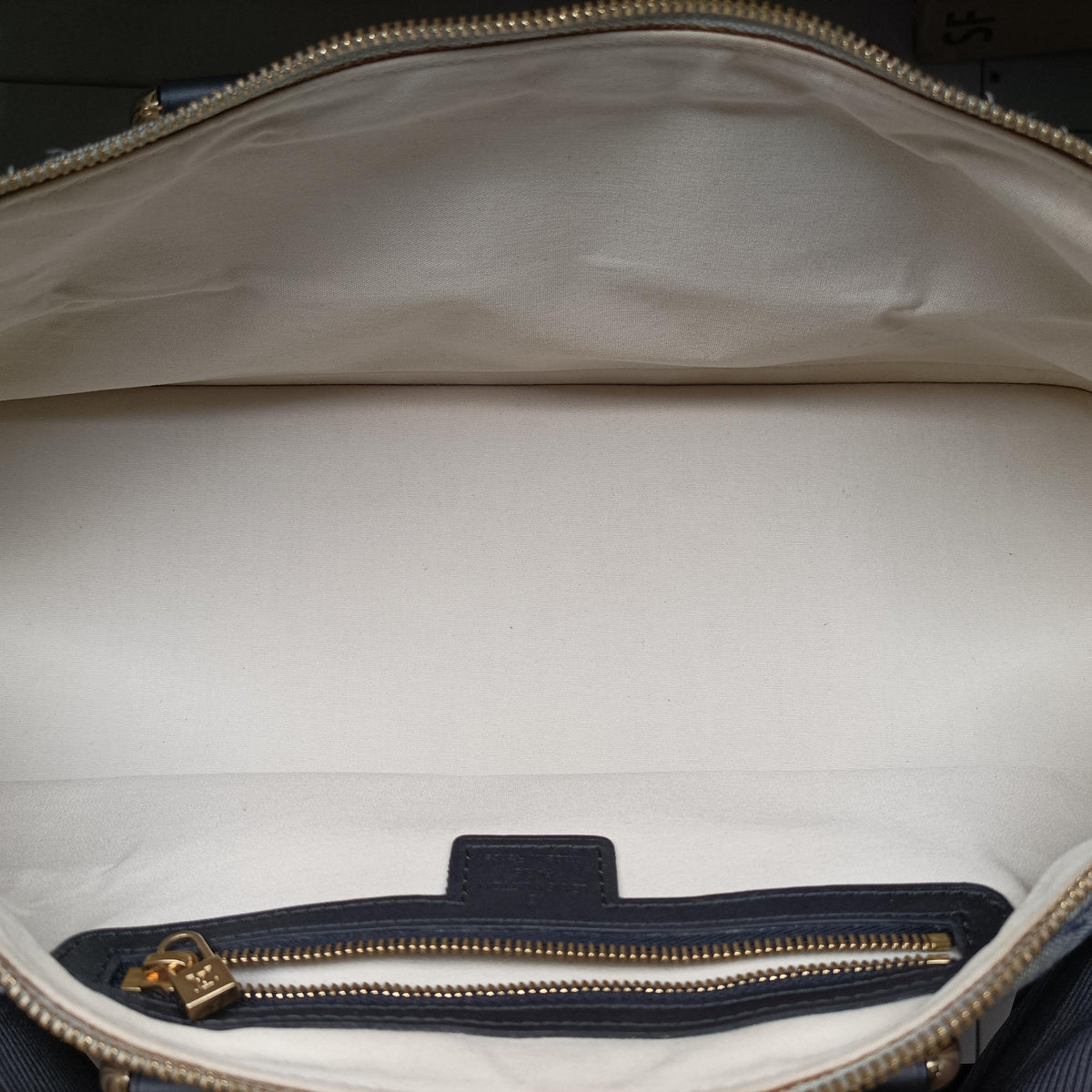 Vintage Louis Vuitton Monogram Mini Alma Long Navy × Gray Canvas × Leather M92303 handbag | stylenewstar