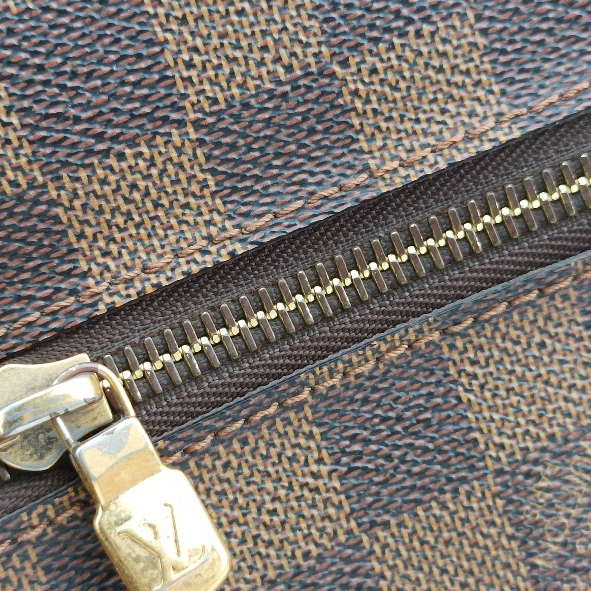 Pre-owned Louis Vuitton BROOKLYN MM EBENE Damier Canvas N51211 shoulderbag | stylenewstar
