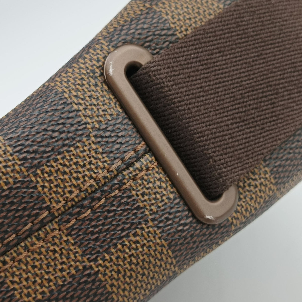 Pre-owned Louis Vuitton BROOKLYN MM EBENE Damier Canvas N51211 shoulderbag | stylenewstar
