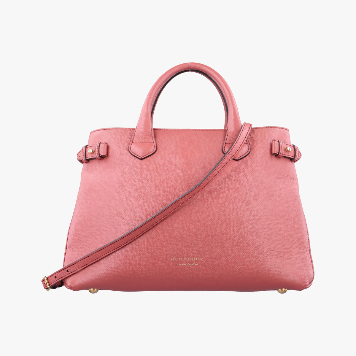 Secondhand Burberry Banner Pink×Multicolor Leather × Canvas  shoulderbag | stylenewstar