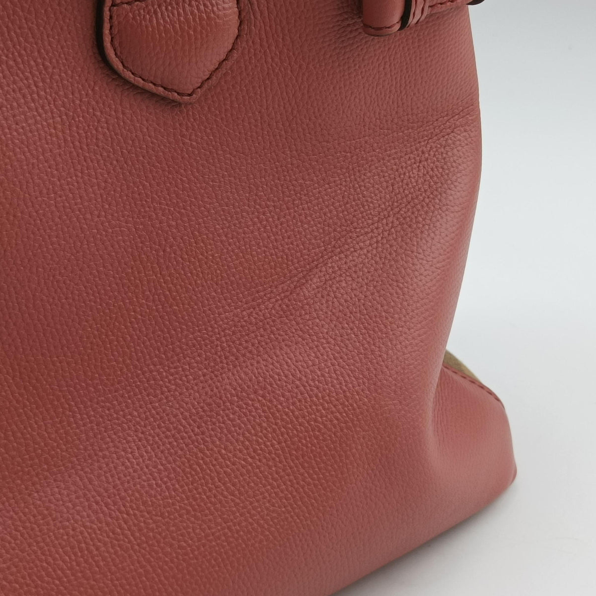 Secondhand Burberry Banner Pink×Multicolor Leather × Canvas  shoulderbag | stylenewstar
