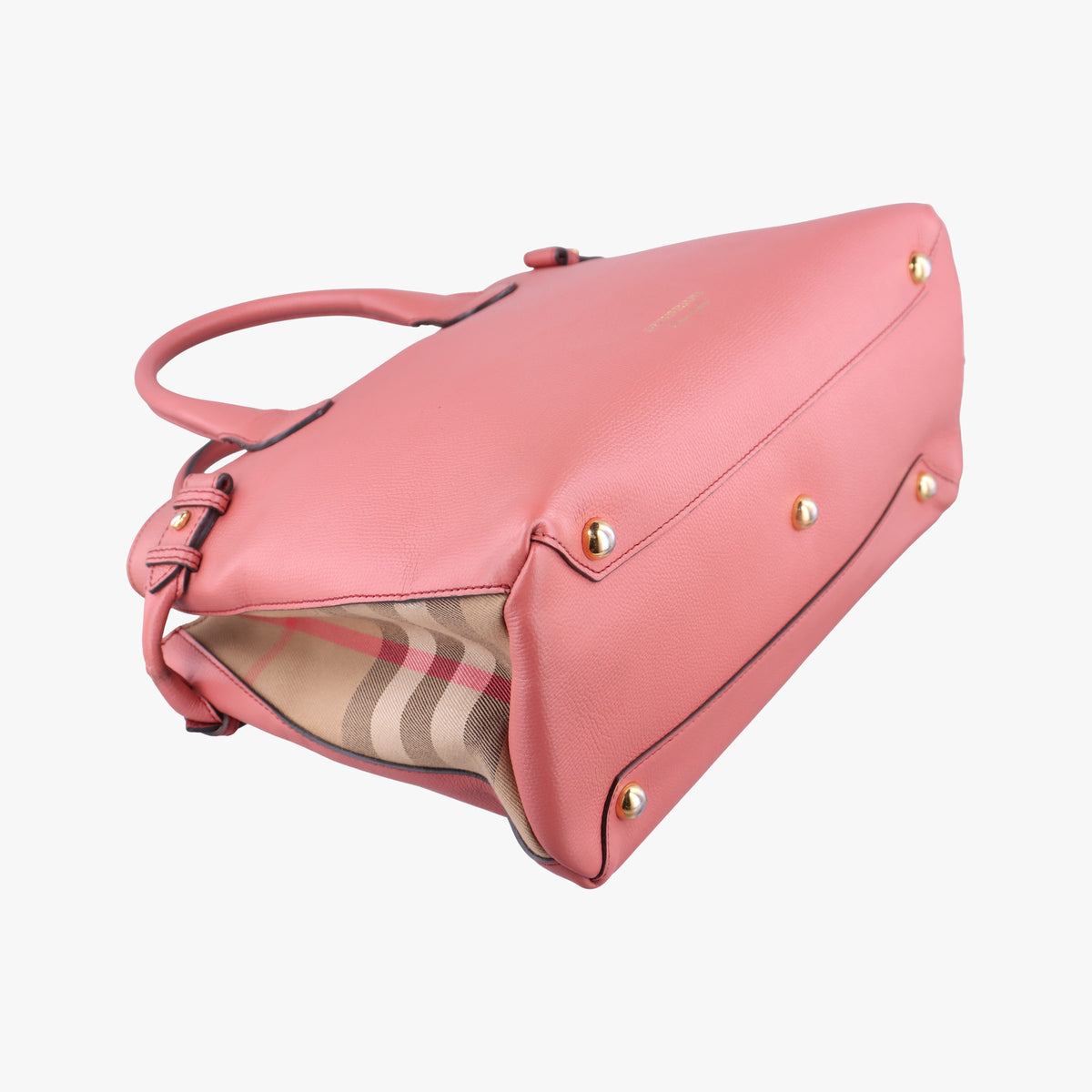 Secondhand Burberry Banner Pink×Multicolor Leather × Canvas  shoulderbag | stylenewstar