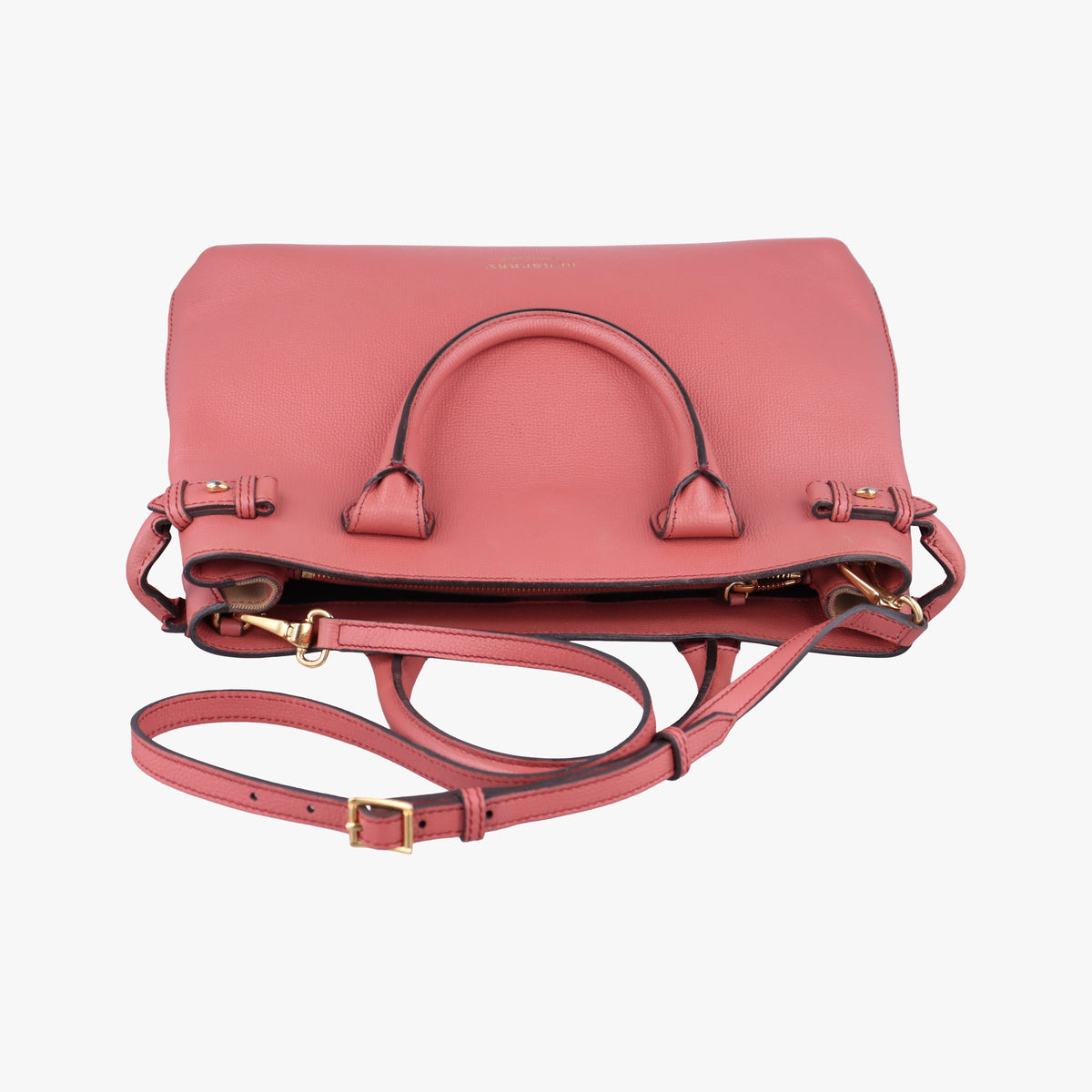 Secondhand Burberry Banner Pink×Multicolor Leather × Canvas  shoulderbag | stylenewstar