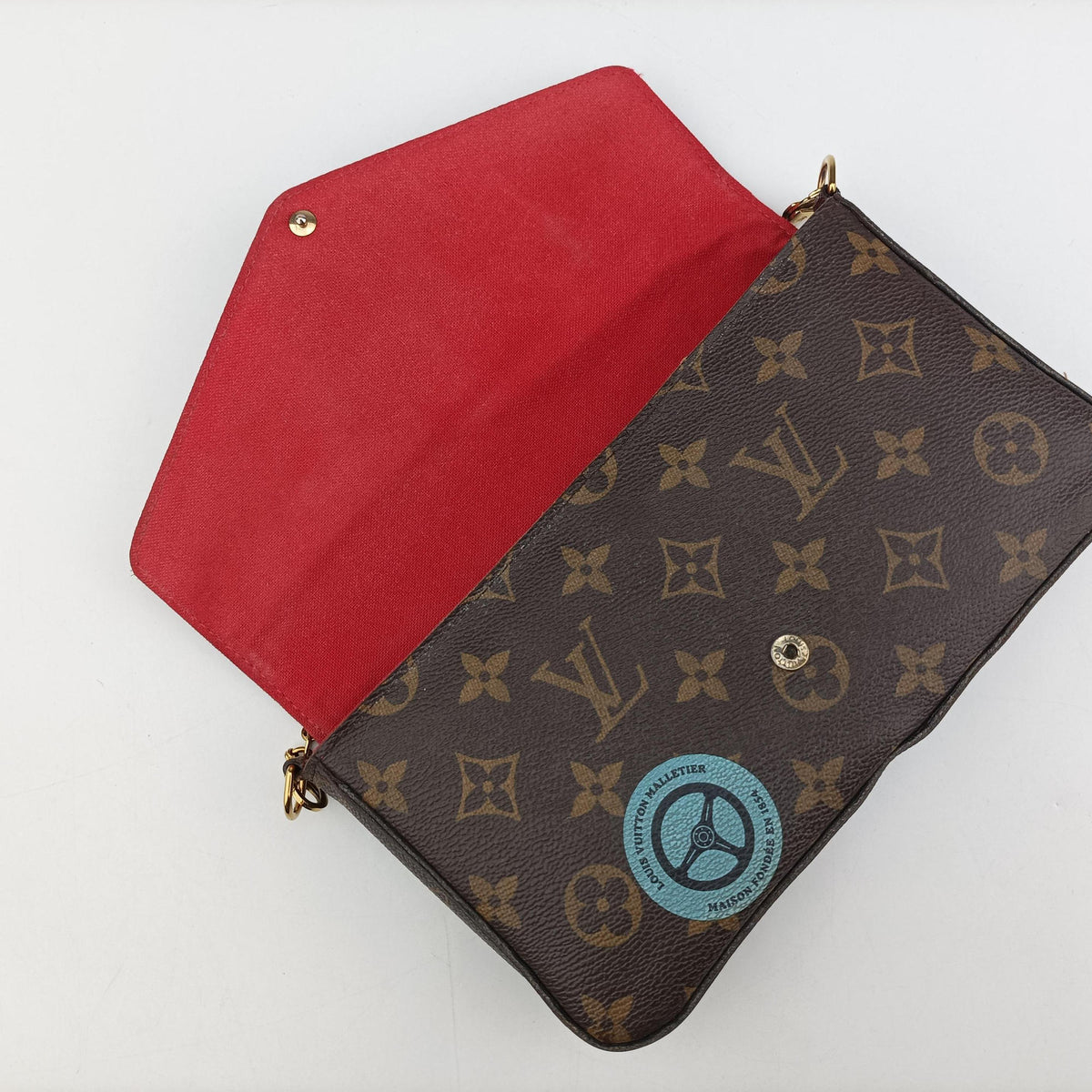 Vintage Louis Vuitton Felicie Pochette Brown×Multicolor Monogram Canvas M62145 shoulderbag | stylenewstar