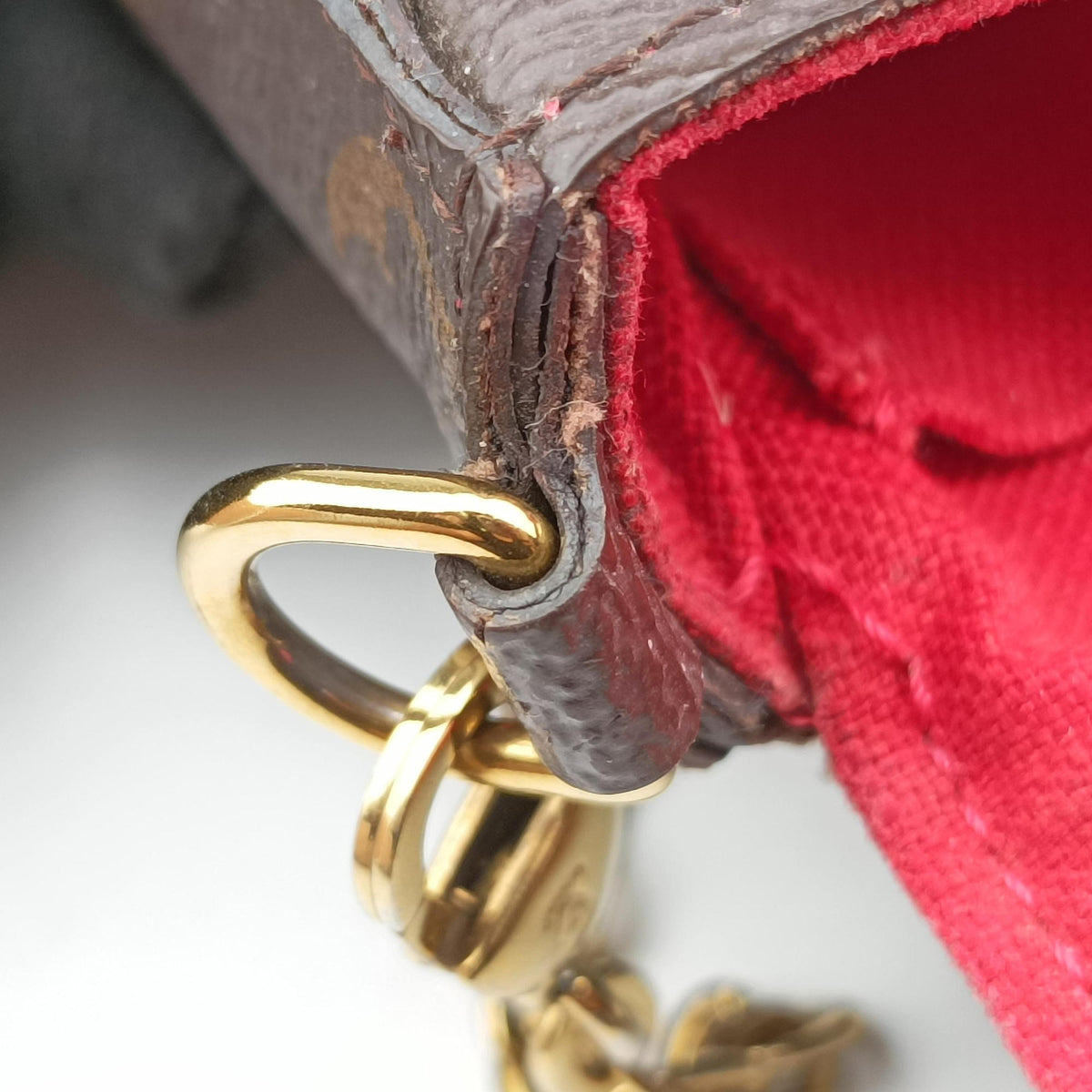 Vintage Louis Vuitton Felicie Pochette Brown×Multicolor Monogram Canvas M62145 shoulderbag | stylenewstar
