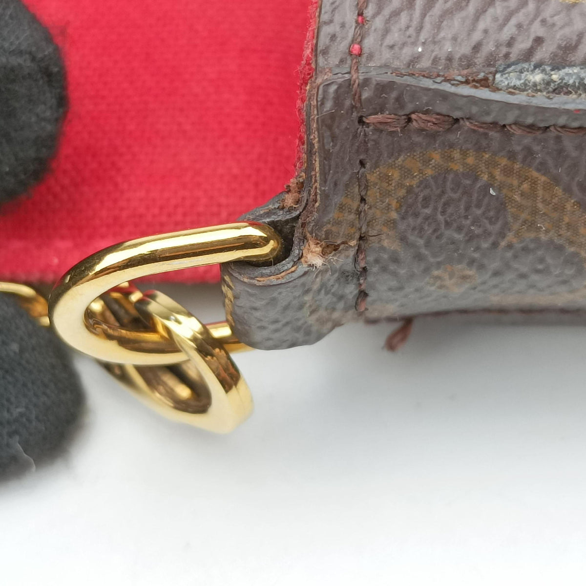Vintage Louis Vuitton Felicie Pochette Brown×Multicolor Monogram Canvas M62145 shoulderbag | stylenewstar