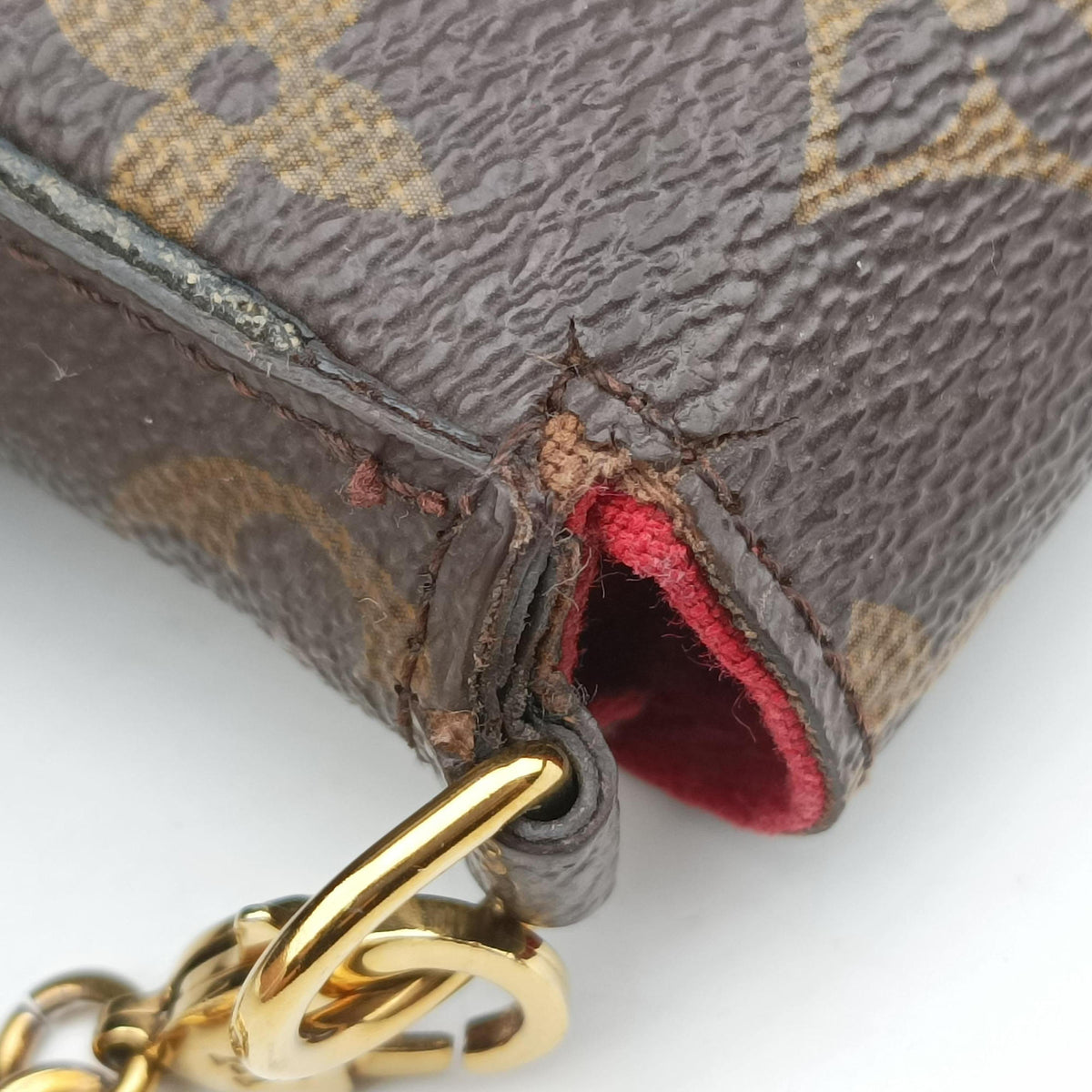 Vintage Louis Vuitton Felicie Pochette Brown×Multicolor Monogram Canvas M62145 shoulderbag | stylenewstar