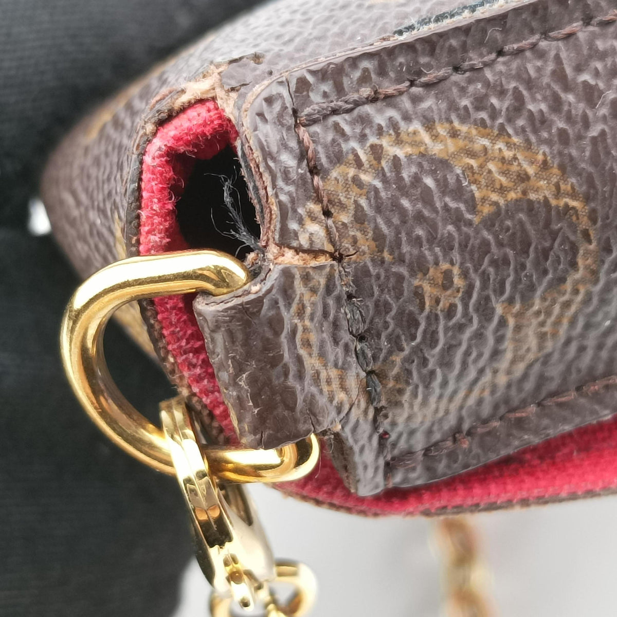 Vintage Louis Vuitton Felicie Pochette Brown×Multicolor Monogram Canvas M62145 shoulderbag | stylenewstar