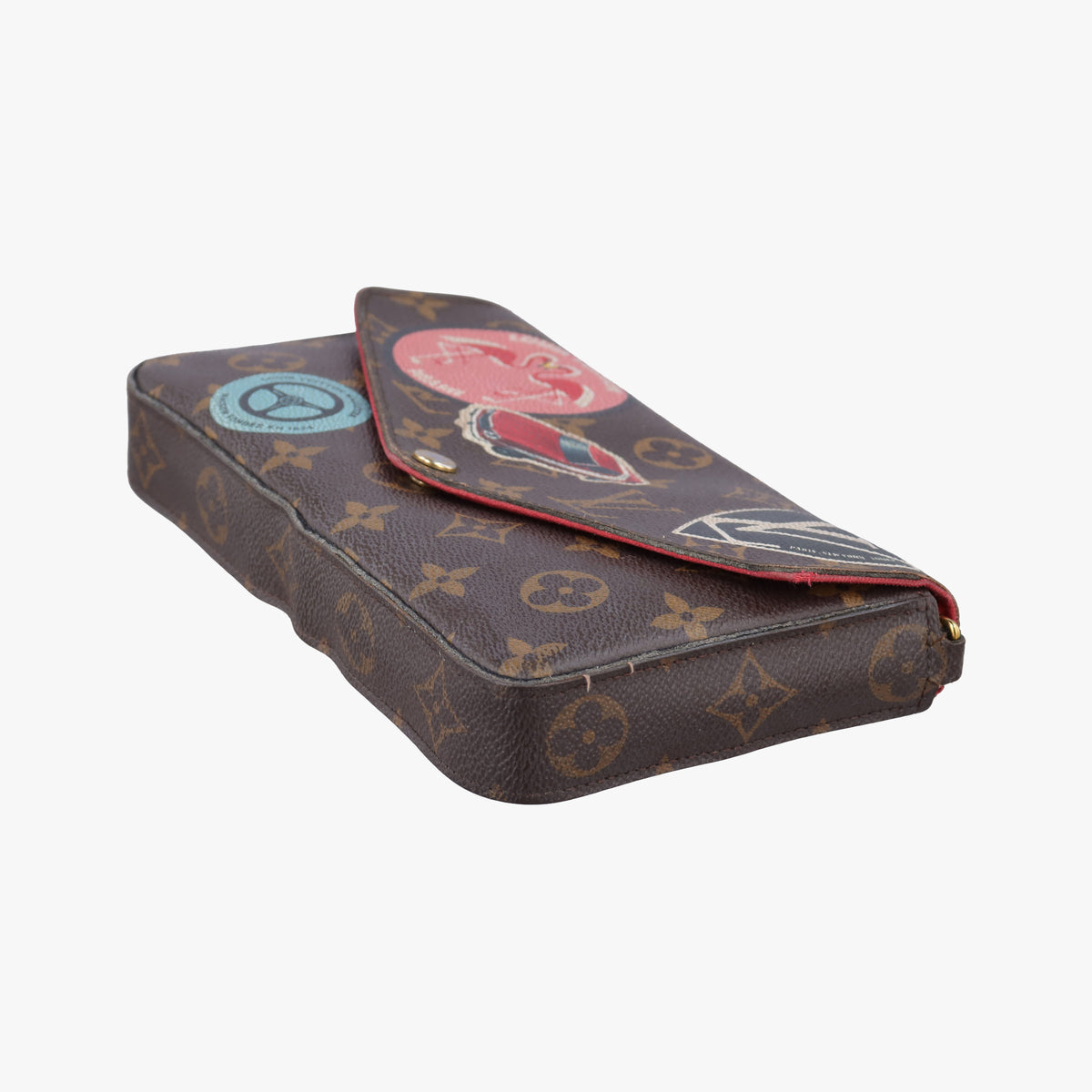 Vintage Louis Vuitton Felicie Pochette Brown×Multicolor Monogram Canvas M62145 shoulderbag | stylenewstar