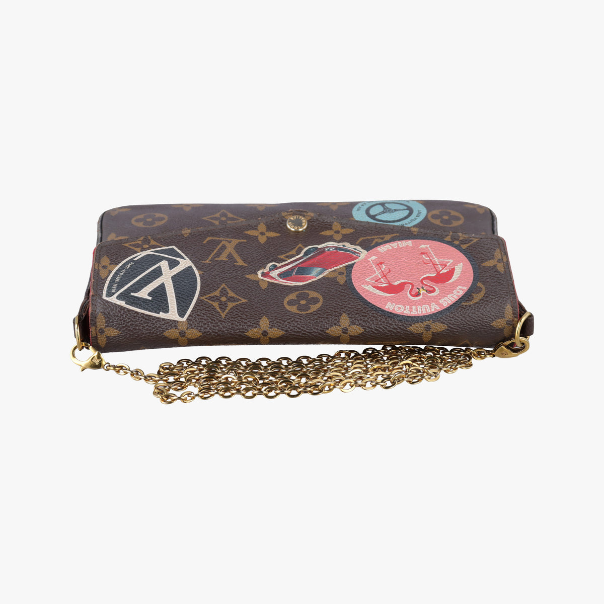 Vintage Louis Vuitton Felicie Pochette Brown×Multicolor Monogram Canvas M62145 shoulderbag | stylenewstar