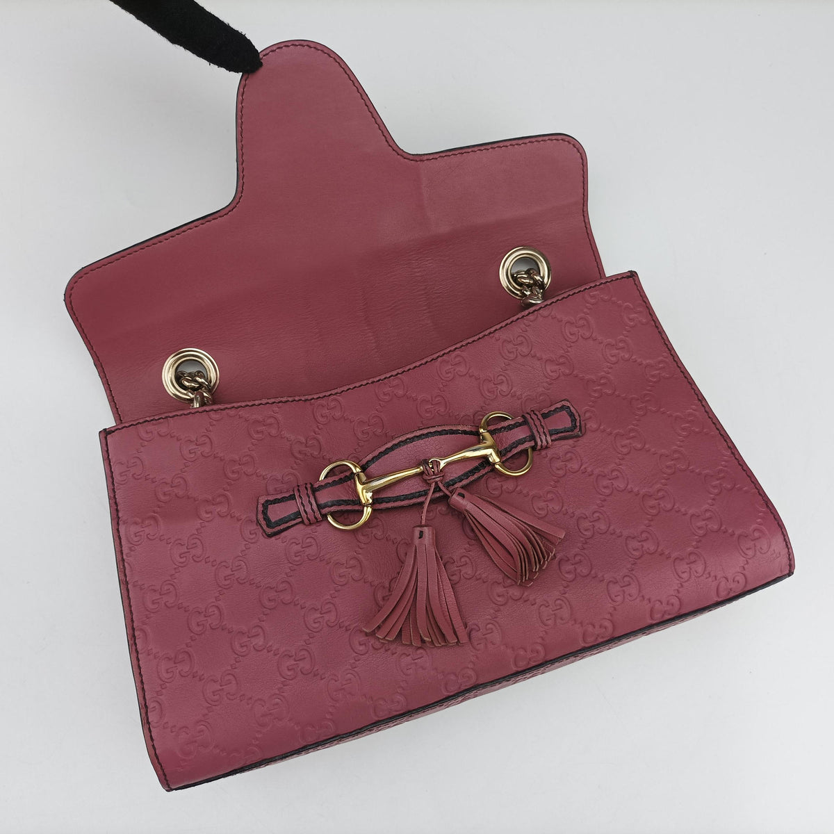 Vintage Gucci Emily Pink Leather 295402 shoulderbag | stylenewstar