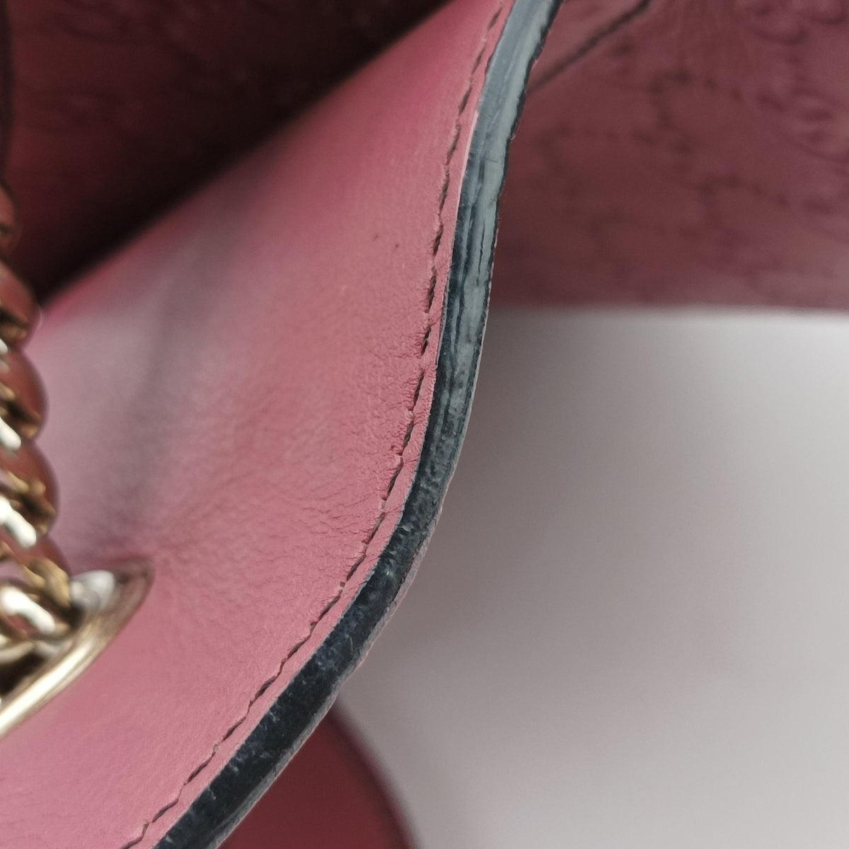 Pre-owned Gucci Emily Pink Leather 295402 shoulderbag | stylenewstar