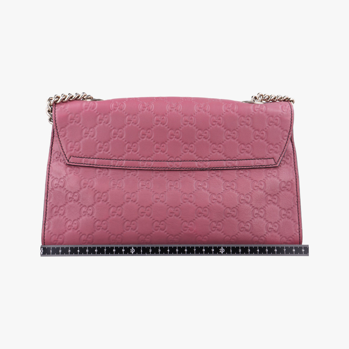 Pre-owned Gucci Emily Pink Leather 295402 shoulderbag | stylenewstar