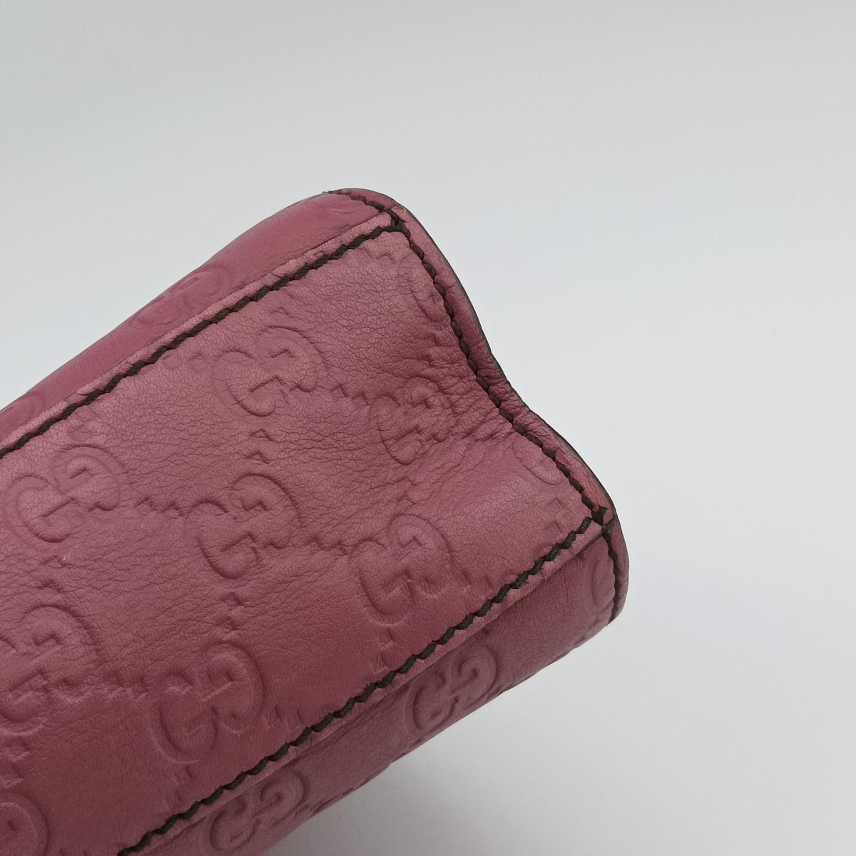 Pre-owned Gucci Emily Pink Leather 295402 shoulderbag | stylenewstar