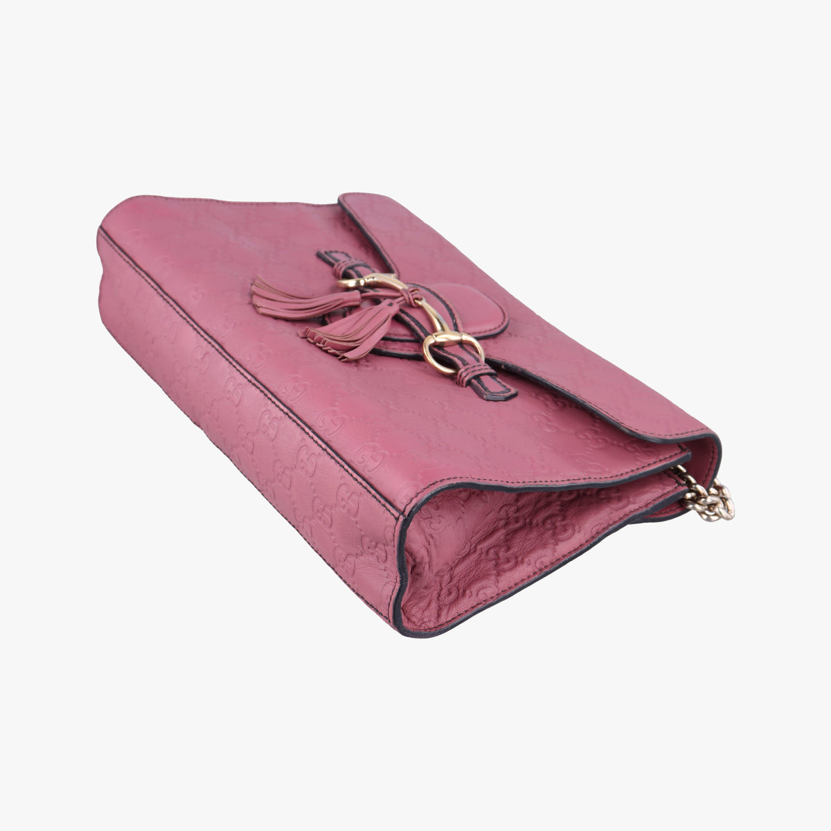 Pre-owned Gucci Emily Pink Leather 295402 shoulderbag | stylenewstar