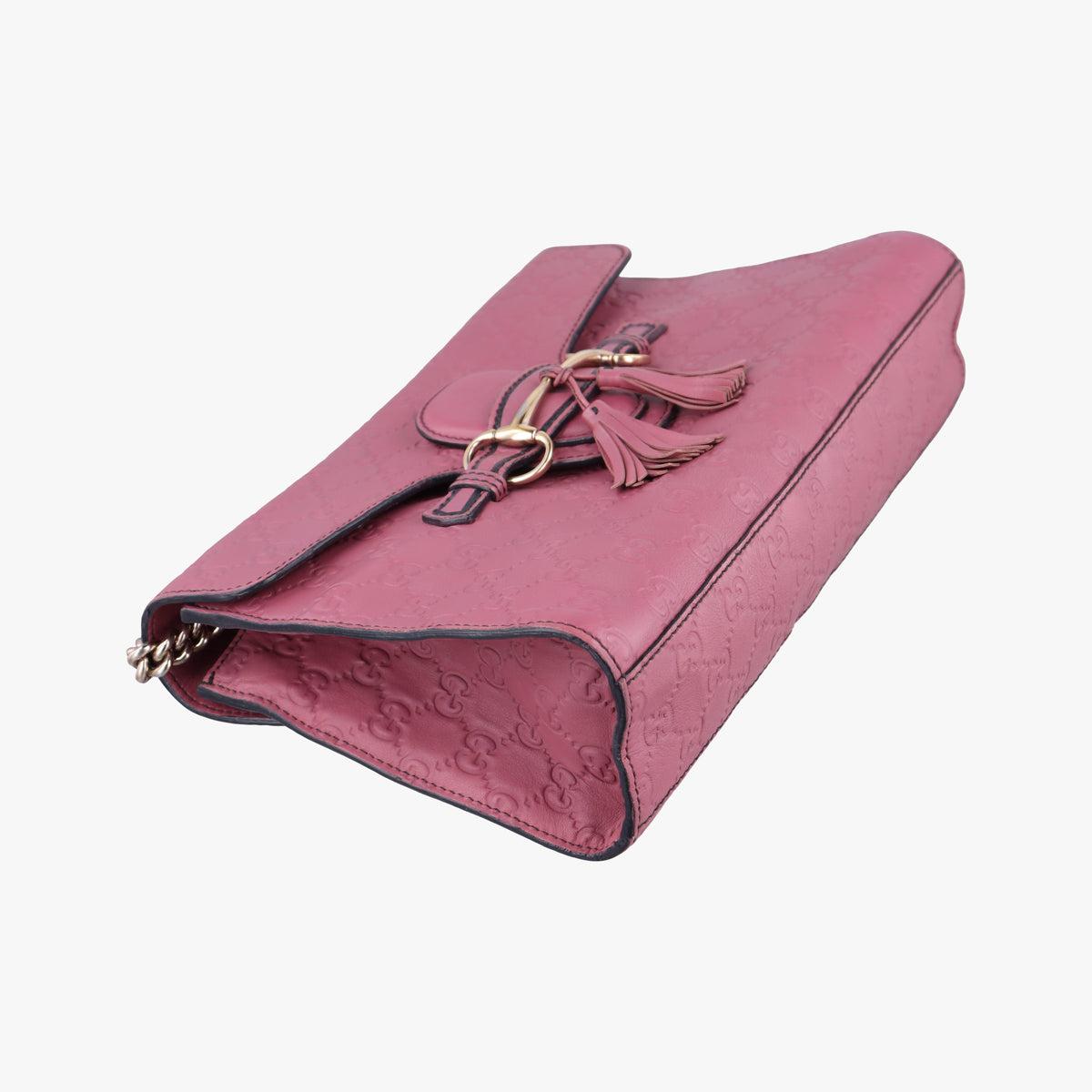 Pre-owned Gucci Emily Pink Leather 295402 shoulderbag | stylenewstar