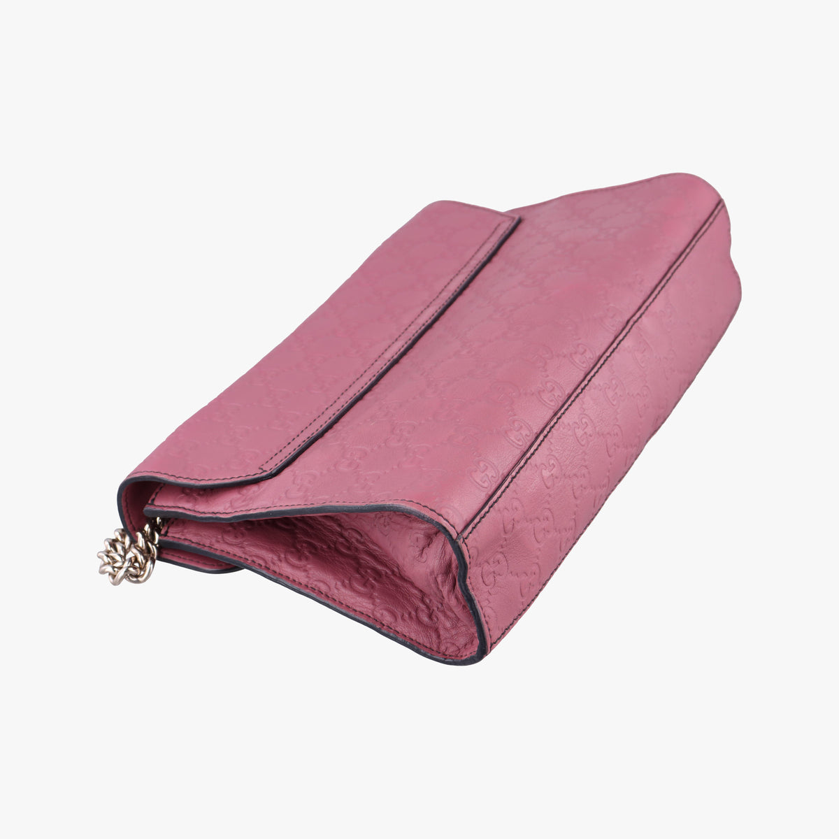 Pre-owned Gucci Emily Pink Leather 295402 shoulderbag | stylenewstar