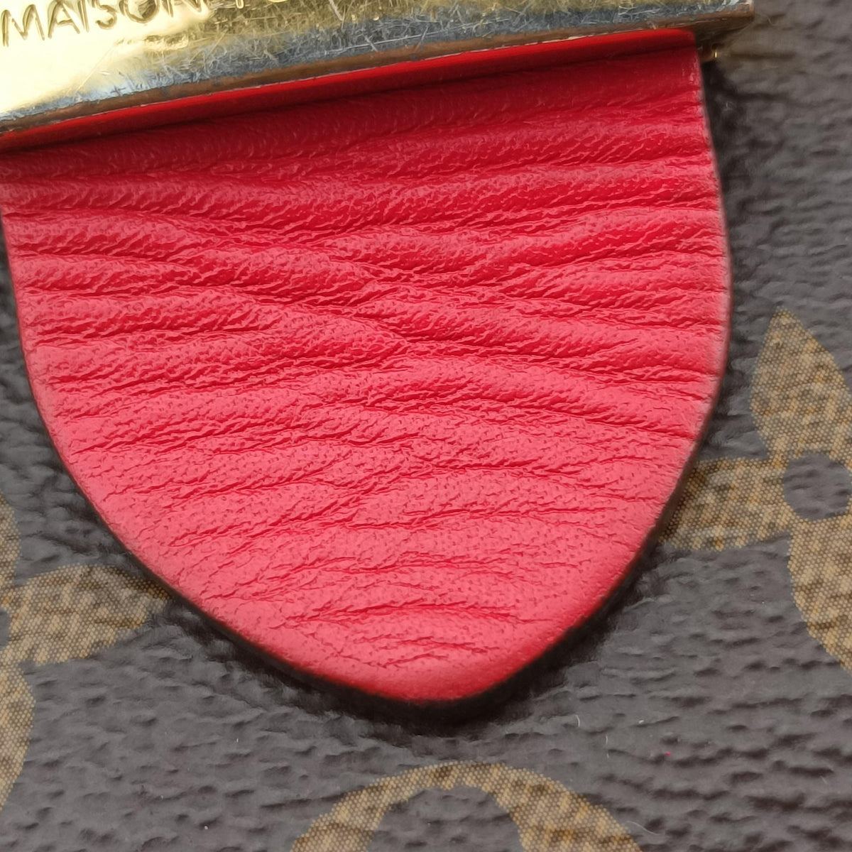 Pre-owned Louis Vuitton Locky BB Monogram/Brown×Coqulicot Monogram canvas×calf leather M44322 handbag | stylenewstar