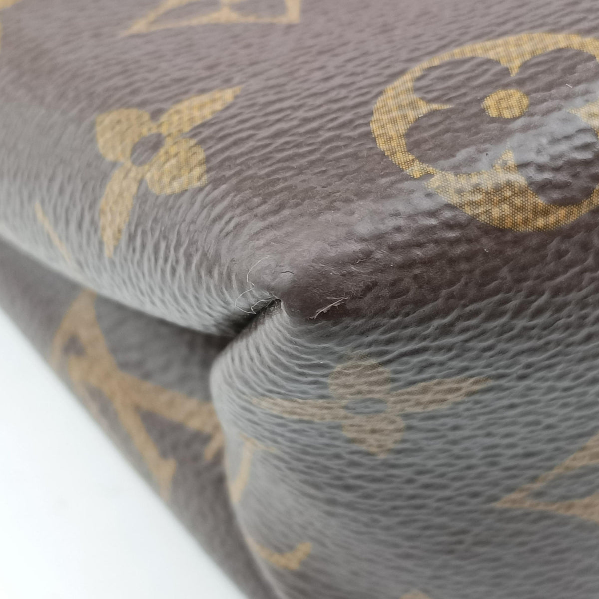 Pre-owned Louis Vuitton Locky BB Monogram/Brown×Coqulicot Monogram canvas×calf leather M44322 handbag | stylenewstar