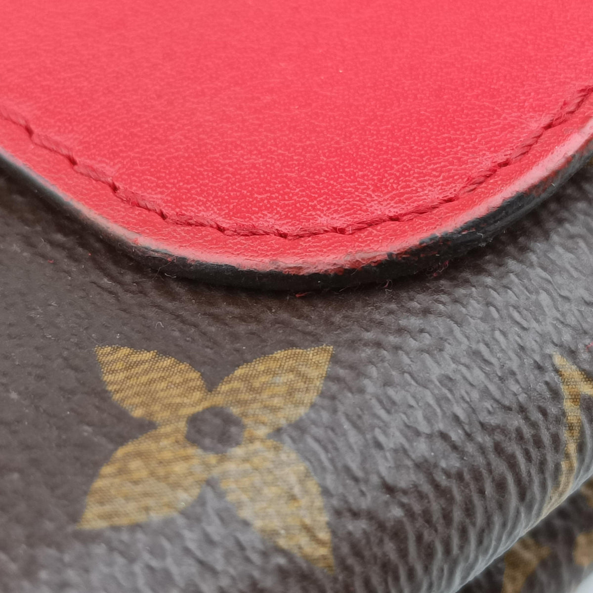 Pre-owned Louis Vuitton Locky BB Monogram/Brown×Coqulicot Monogram canvas×calf leather M44322 handbag | stylenewstar