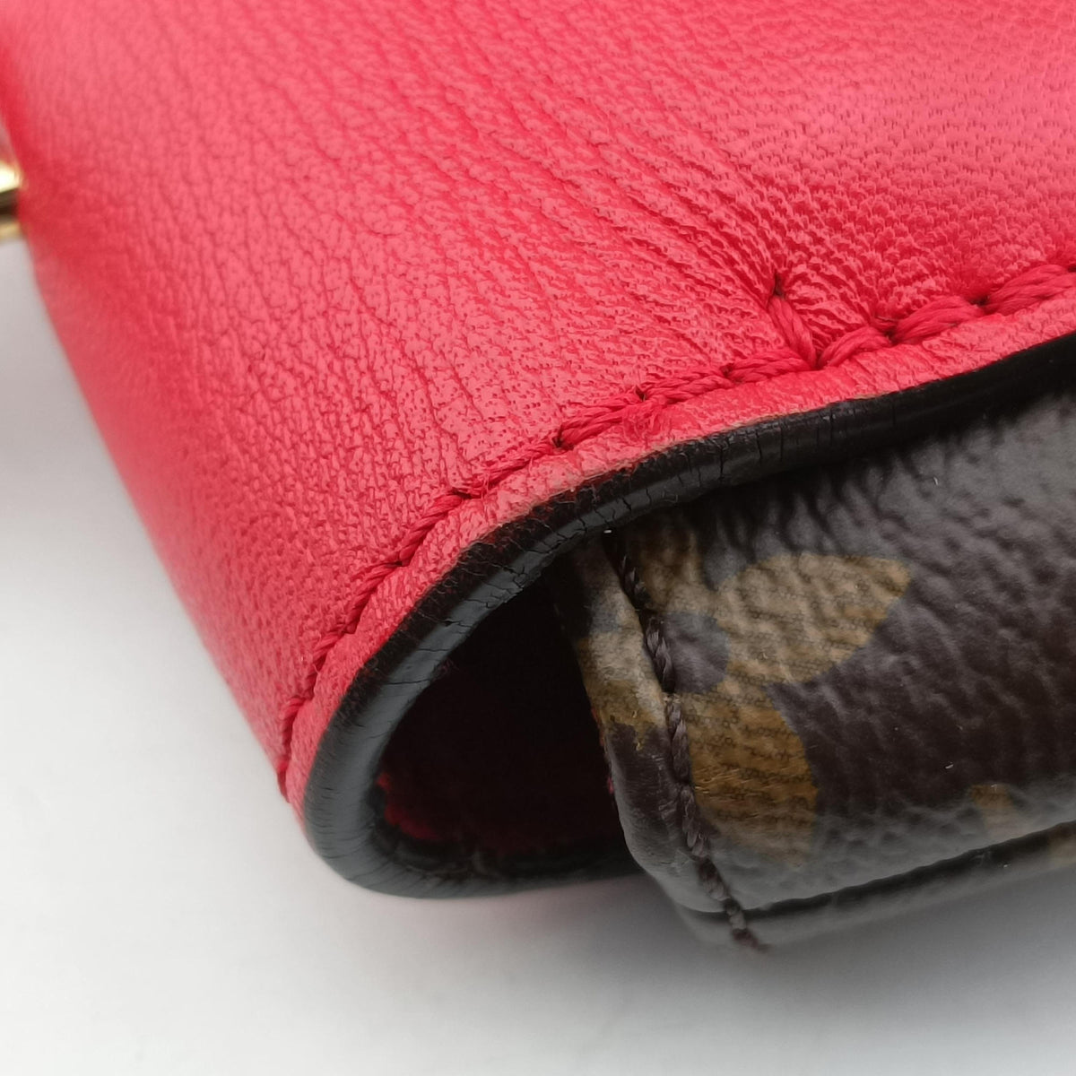 Vintage Louis Vuitton Locky BB Monogram/Brown×Coqulicot Monogram canvas×calf leather M44322 shoulderbag | stylenewstar