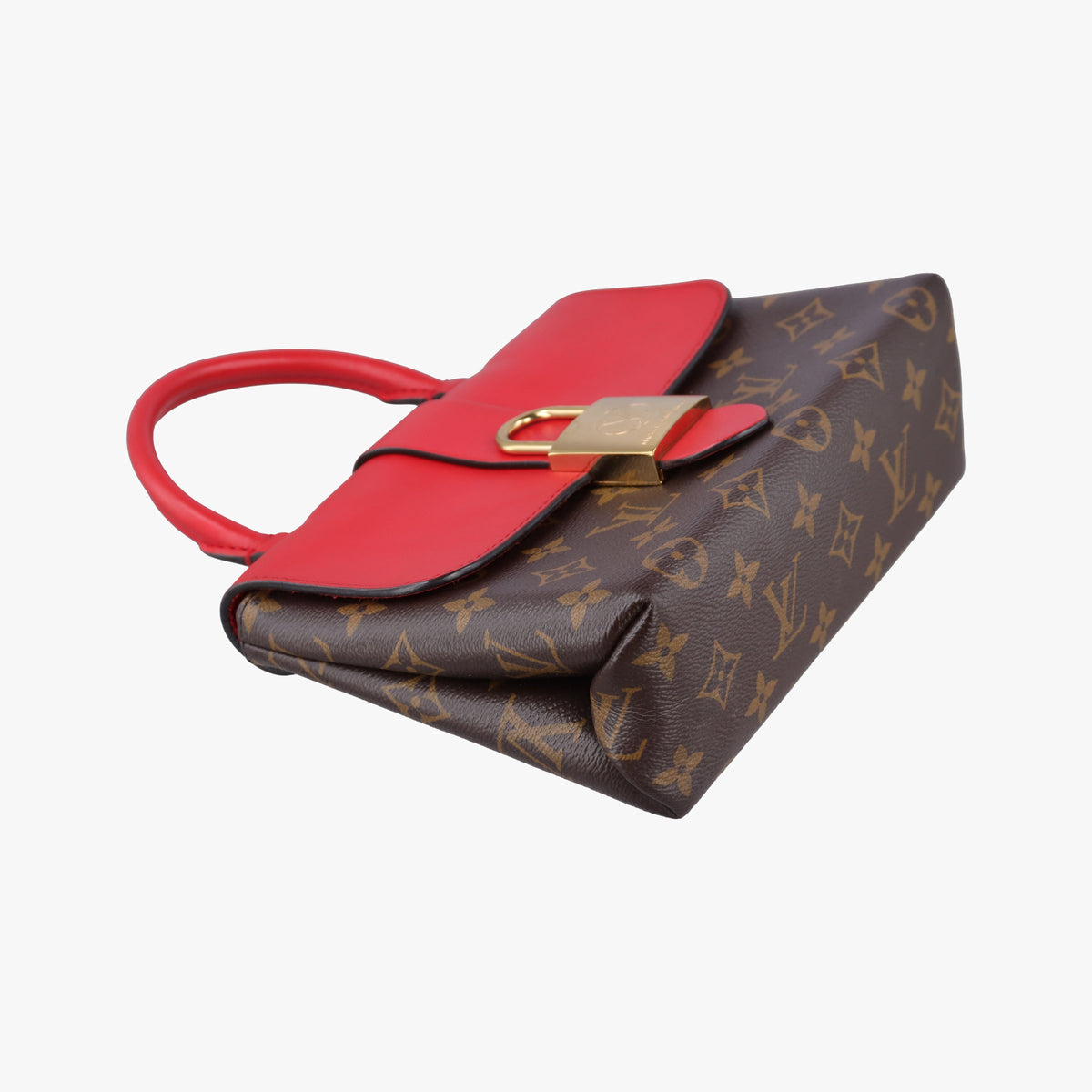 Vintage Louis Vuitton Locky BB Monogram/Brown×Coqulicot Monogram canvas×calf leather M44322 shoulderbag | stylenewstar