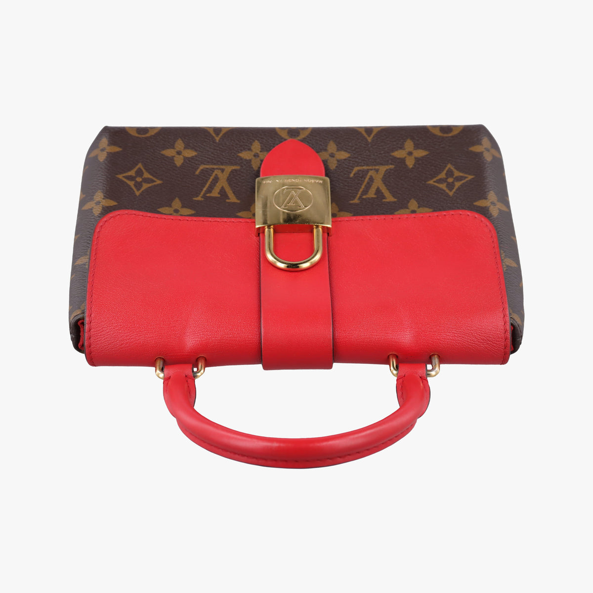 Vintage Louis Vuitton Locky BB Monogram/Brown×Coqulicot Monogram canvas×calf leather M44322 shoulderbag | stylenewstar