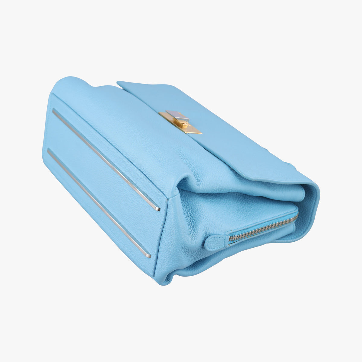 Pre-owned Balenciaga Le Dix Blue leather  shoulderbag | stylenewstar