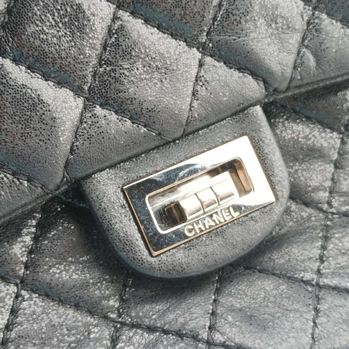 Pre-owned Chanel 2.55 Classic Flap Black Leather A46213 shoulderbag | stylenewstar