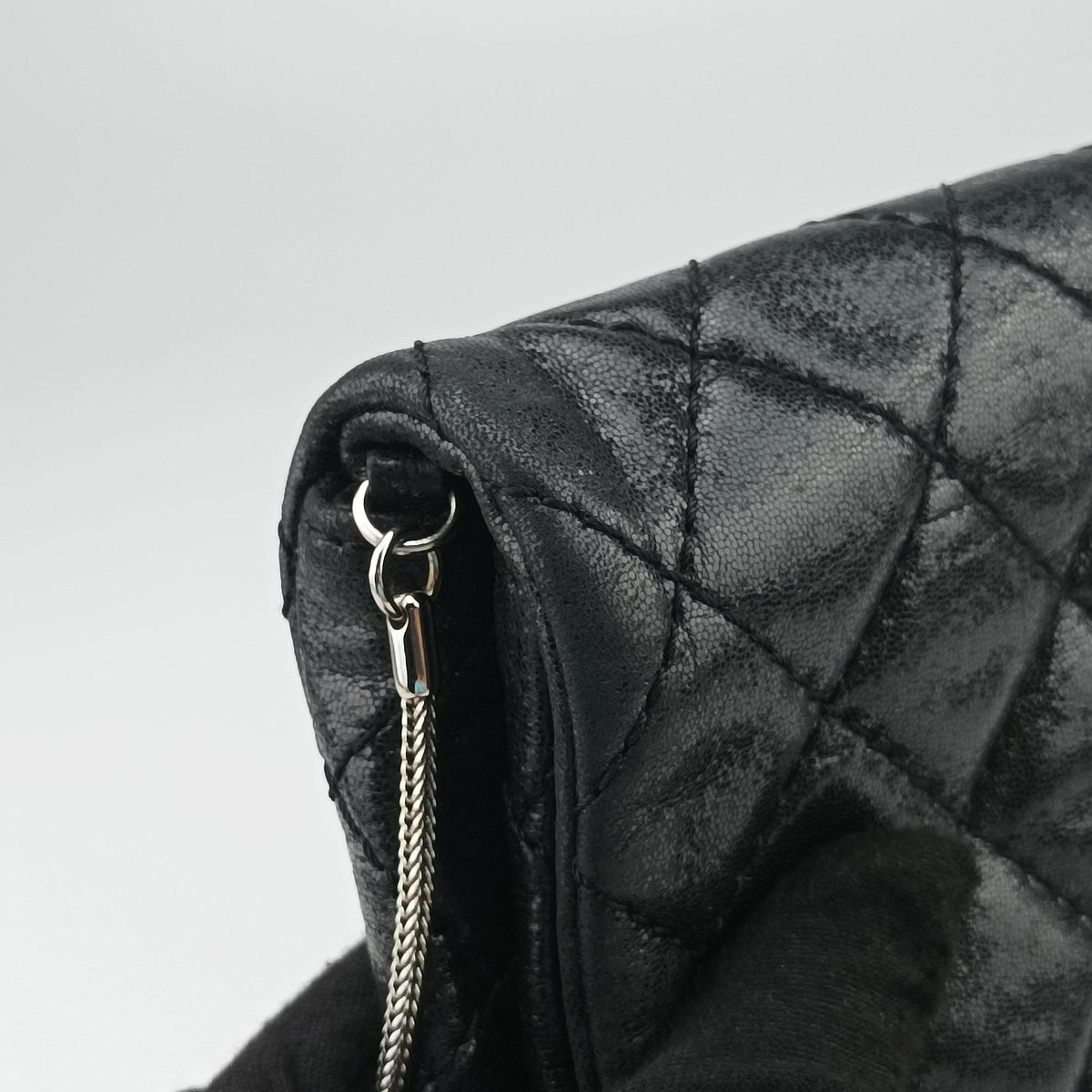 Pre-owned Chanel 2.55 Classic Flap Black Leather A46213 shoulderbag | stylenewstar