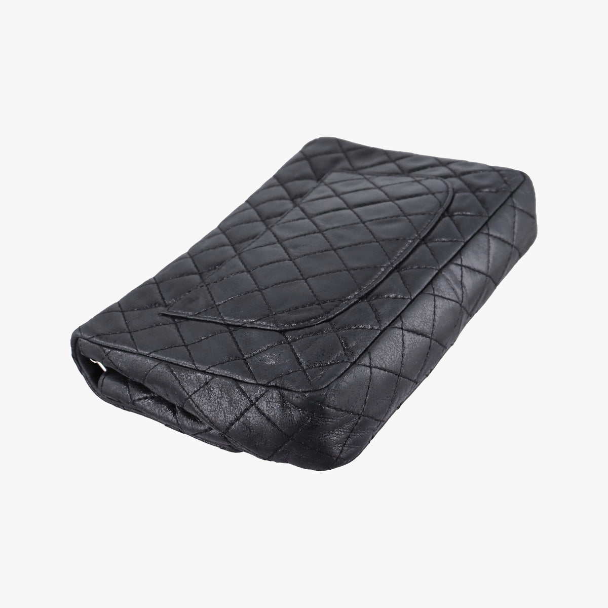 Pre-owned Chanel 2.55 Classic Flap Black Leather A46213 shoulderbag | stylenewstar