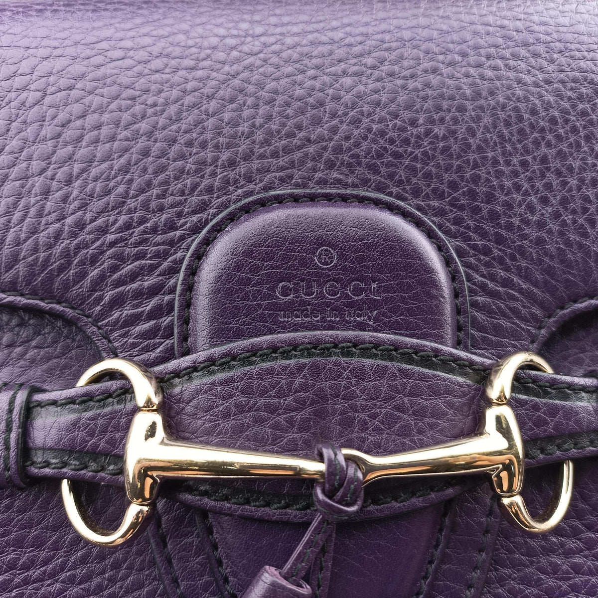 Vintage Gucci Emily Purple Leather 295403 shoulderbag | stylenewstar
