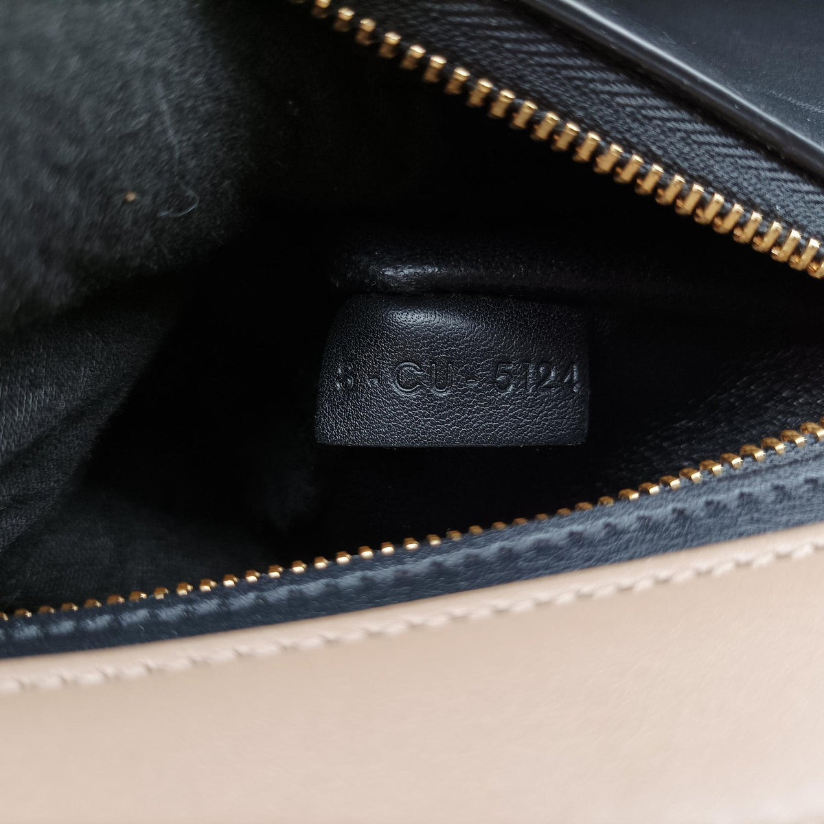Pre-owned Celine Trapeze Beige×black×pink Suede × leather  shoulderbag | stylenewstar