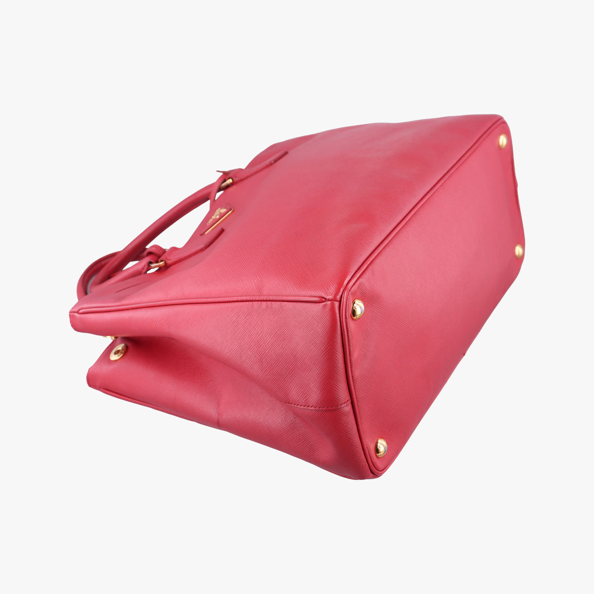 Pre-owned Prada Galleria Red SAFFIANO Leather BN1786 handbag | stylenewstar
