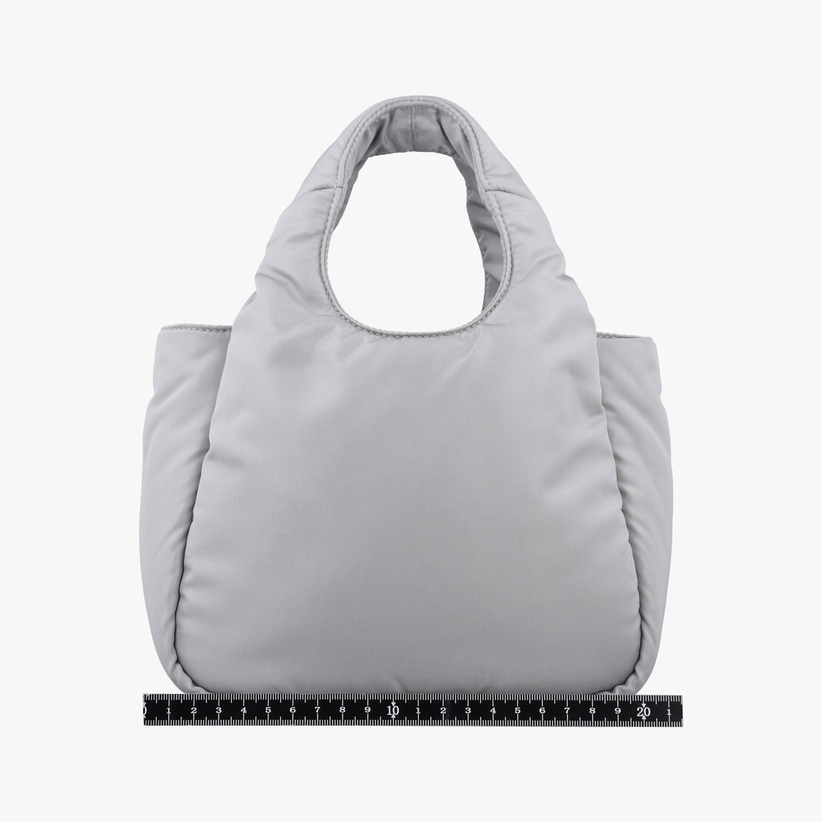Secondhand Prada Ribbon Re-Nylon Grey Nylon 1BA359 shoulderbag | stylenewstar