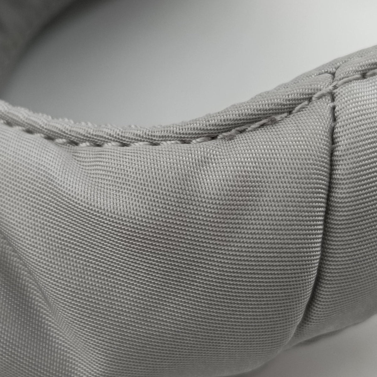 Secondhand Prada Ribbon Re-Nylon Grey Nylon 1BA359 shoulderbag | stylenewstar