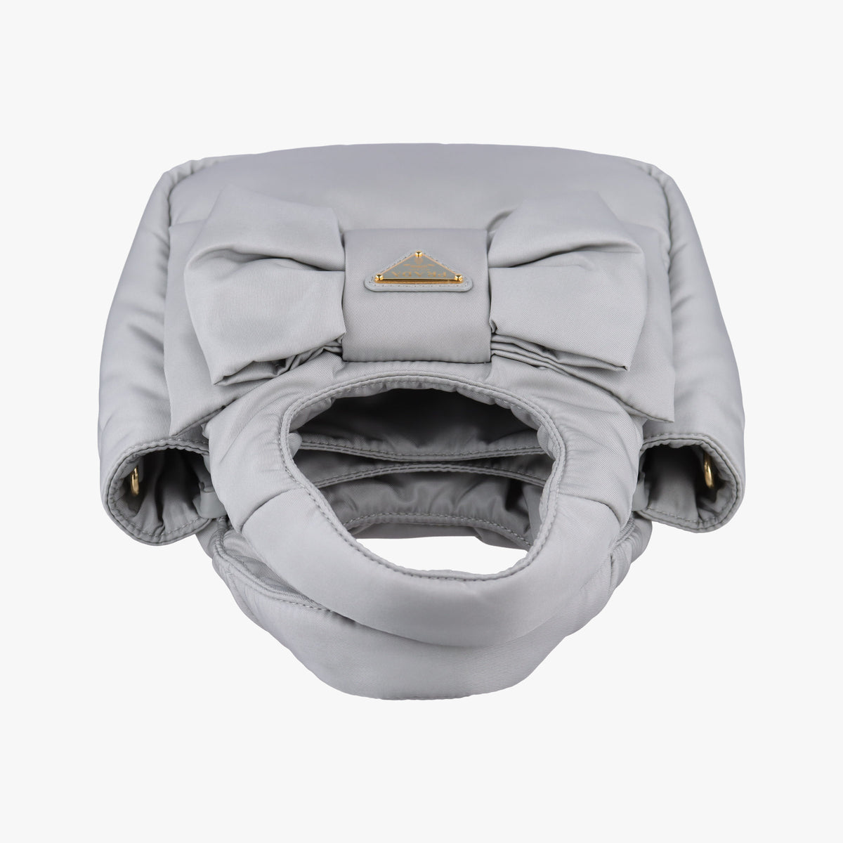 Secondhand Prada Ribbon Re-Nylon Grey Nylon 1BA359 shoulderbag | stylenewstar