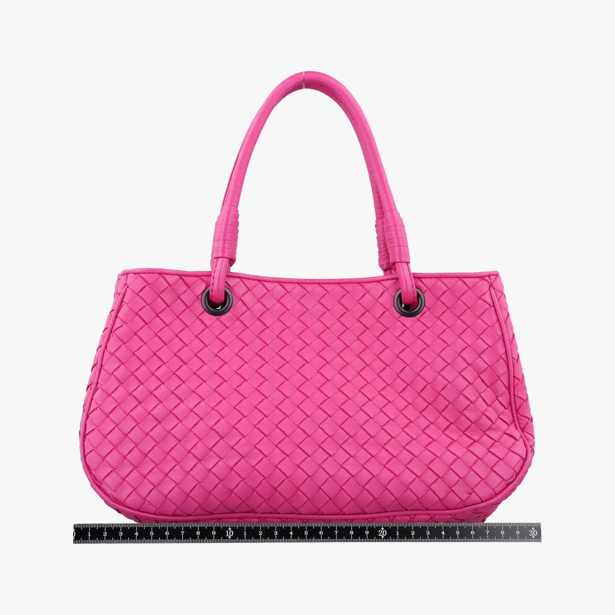 Pre-owned Bottega Veneta Intrecciato Rose lambskin  handbag | stylenewstar