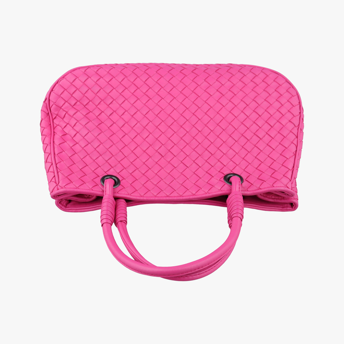 Pre-owned Bottega Veneta Intrecciato Rose lambskin  handbag | stylenewstar